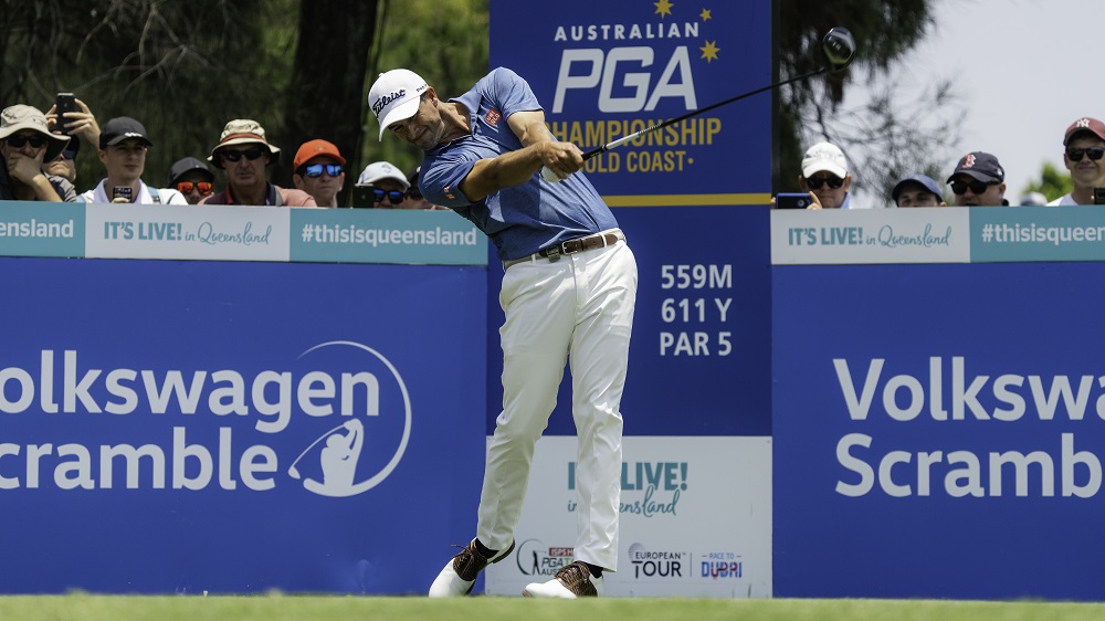 Male golfer during the PGA championship, taken by Kurt Thomson.