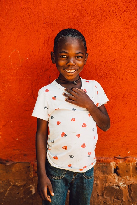 Portrait of a Smiling Kid in a Ugandan Orphanage