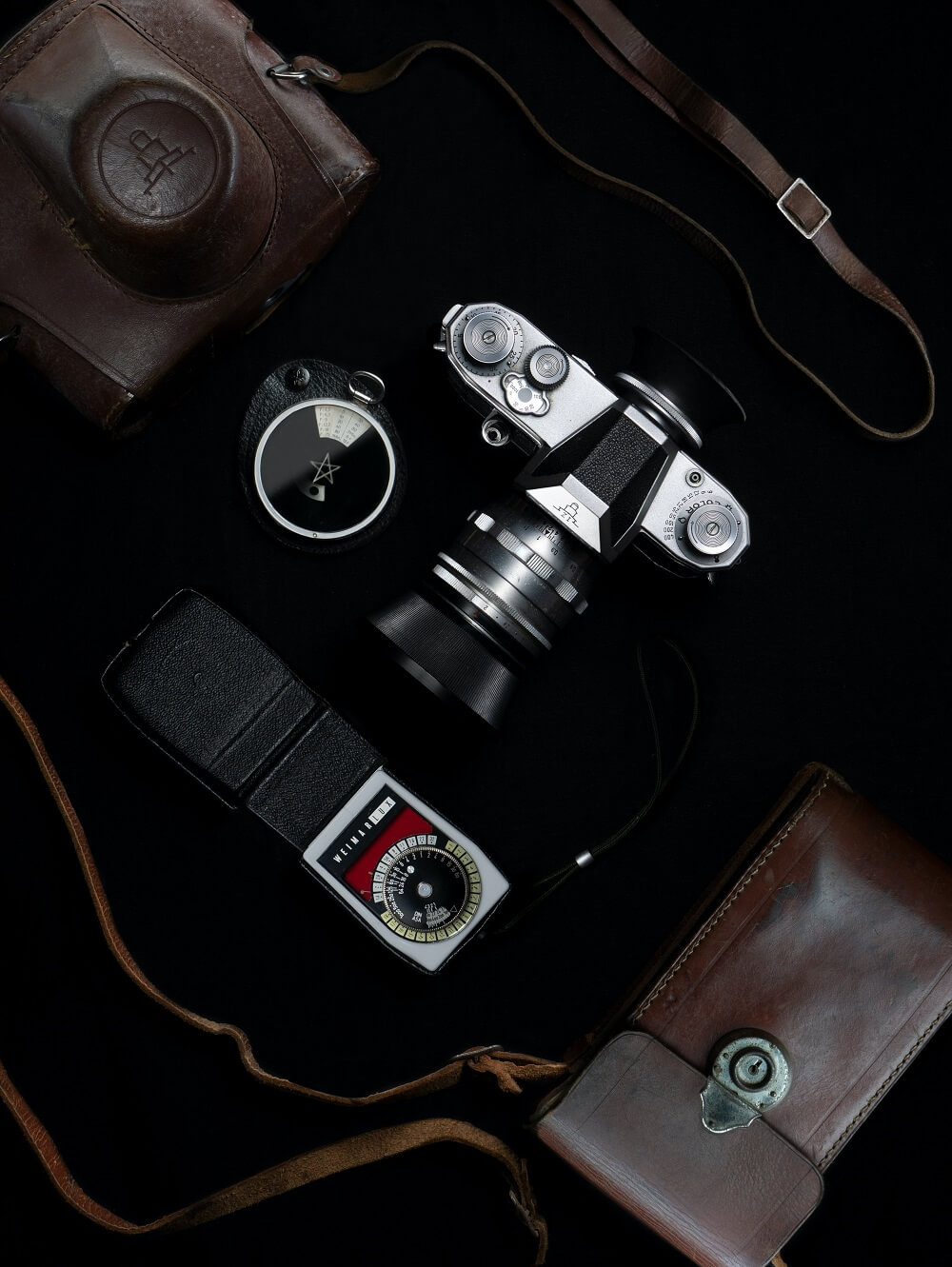 Product photography shot of a mirrorless camera