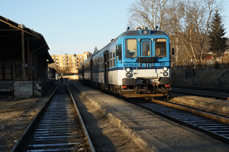 A train during the golden hour, photo taken using the Sony 16-70mm f4