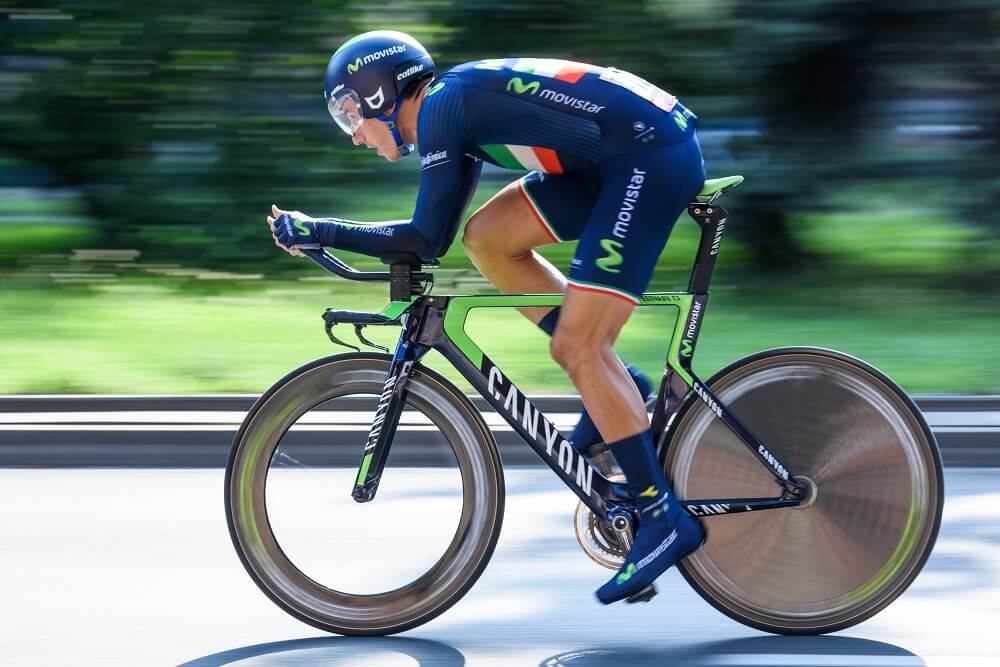 sports photography shot of a cyclist