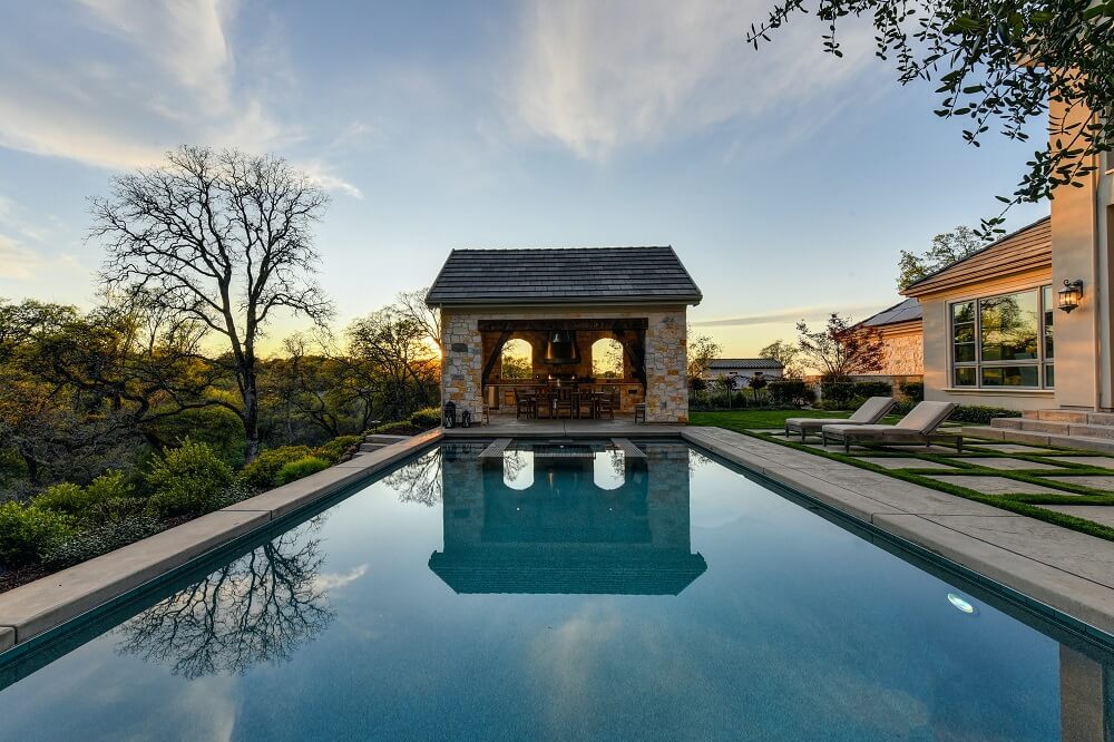 interior and real estate photography of the swimming pool