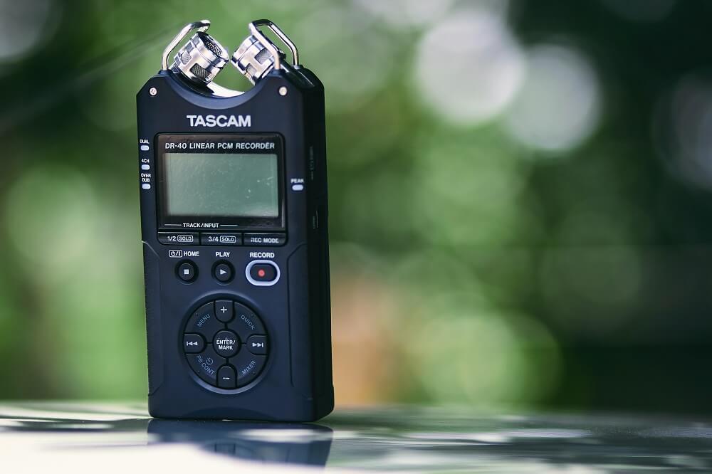 Tascam external field recorder