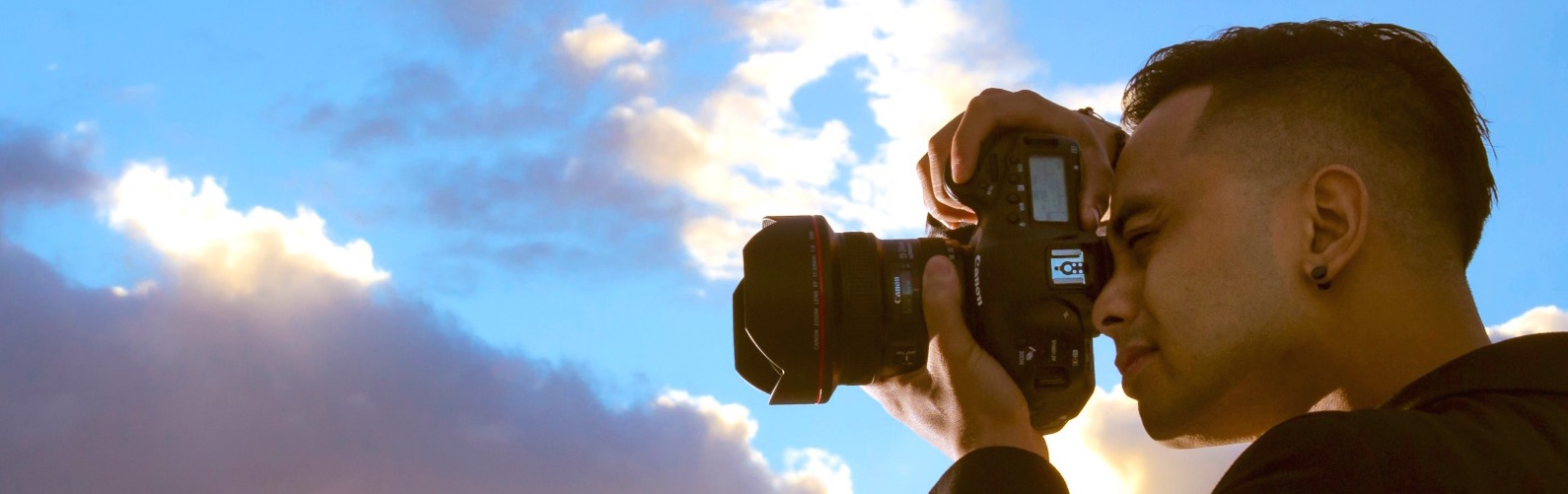 man holding a camera